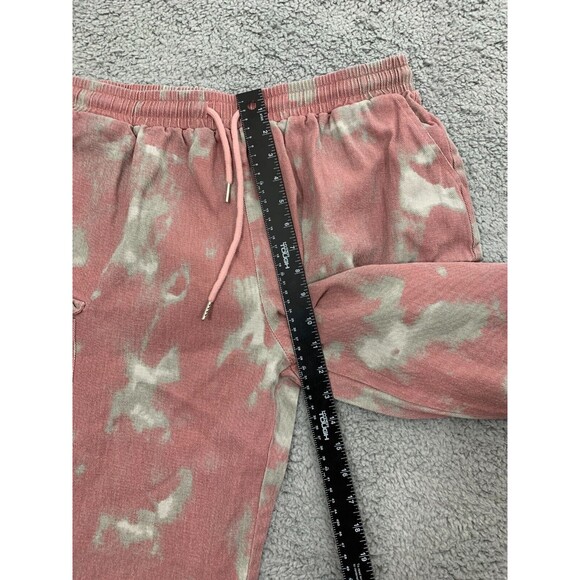 Unbranded (L) Large Drawstring Pull-cord Pull Red Gray Denim Cargo Jean Pants - Picture 10 of 13